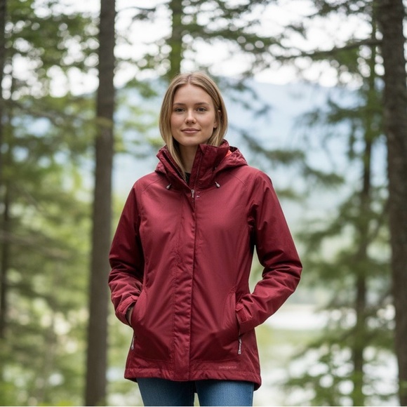 Patagonia Jackets & Blazers - Patagonia RUBICON RED BURGUNDY RECCO H2NO Women's Crimson Ski Jacket sizeS